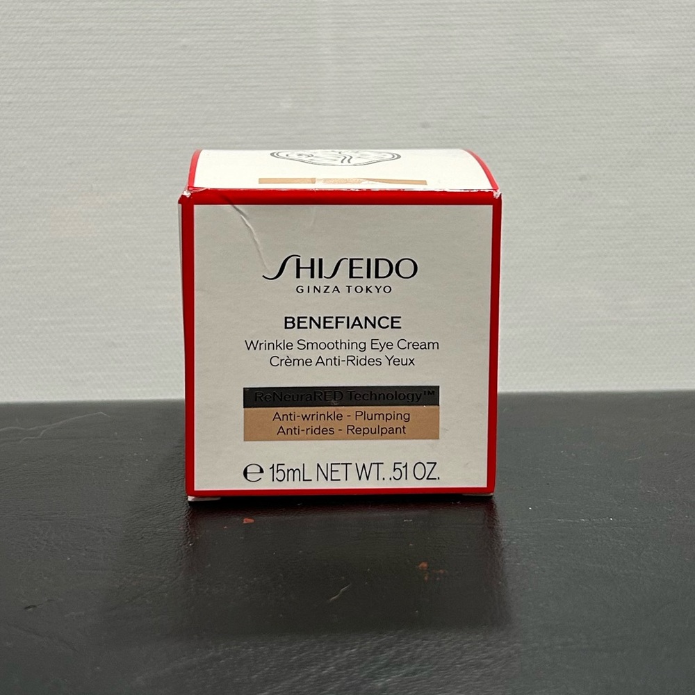 Two Shiseido Benefiance Wrinkle Smoothing Eye Cream - Red
